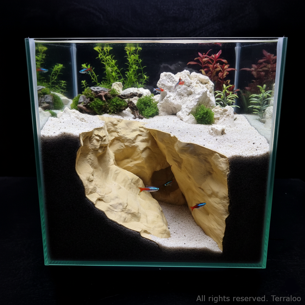 Coralveil Cavern Aquarium Cave Fish Hide Shrimp Shelter Decor