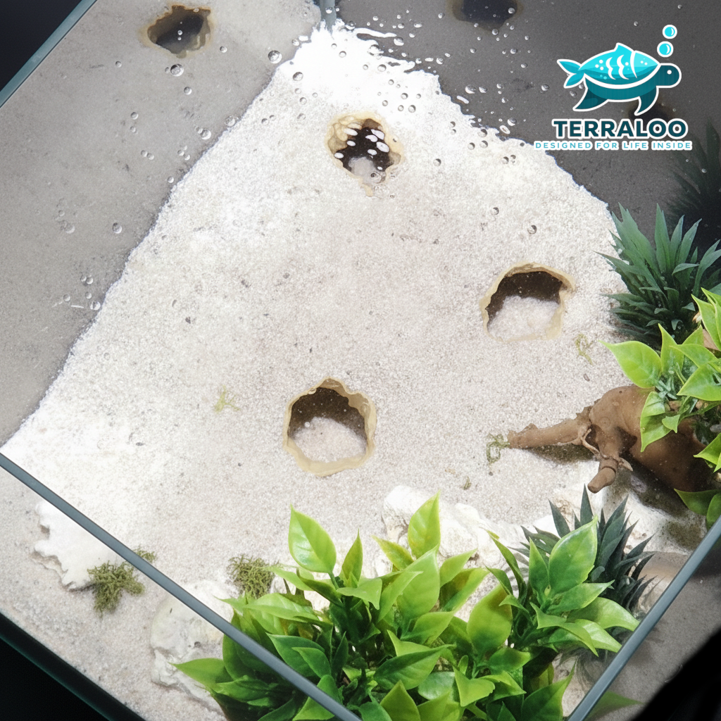 AquaHeart Cavern 3D Printed Aquarium Hideout Cave – Fish Tank Shelter for Shrimp, Plecos & Cichlids – S/M/L