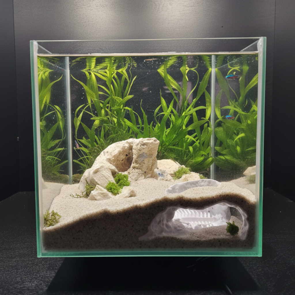 Sunken Colosseum 3D Printed Aquarium Cave Fish Shrimp Hide Pleco Betta Shelter