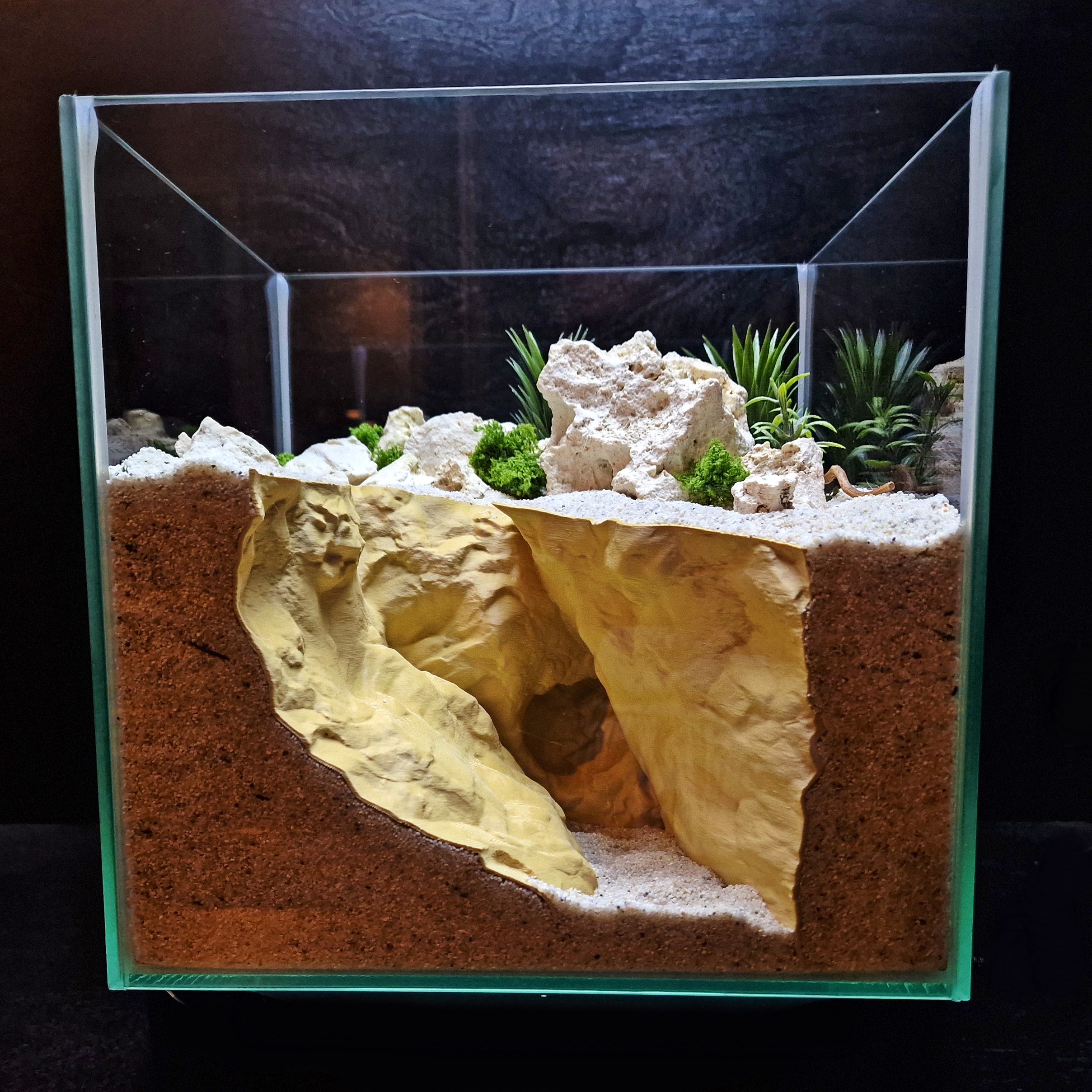 Coralveil Cavern Aquarium Cave Fish Hide Shrimp Shelter Decor