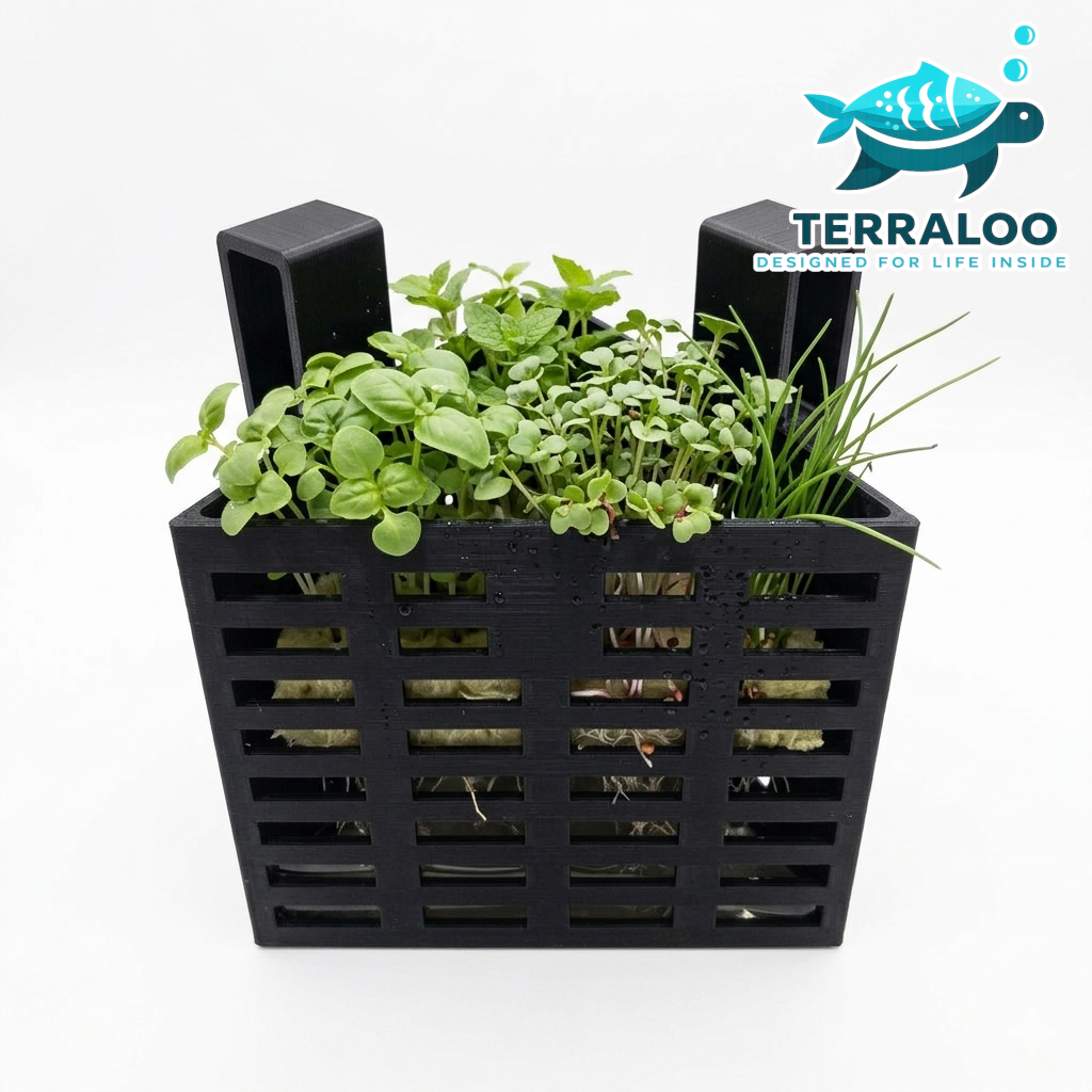 Aquarium Hydroponic Planter Holder Box 87x87x70