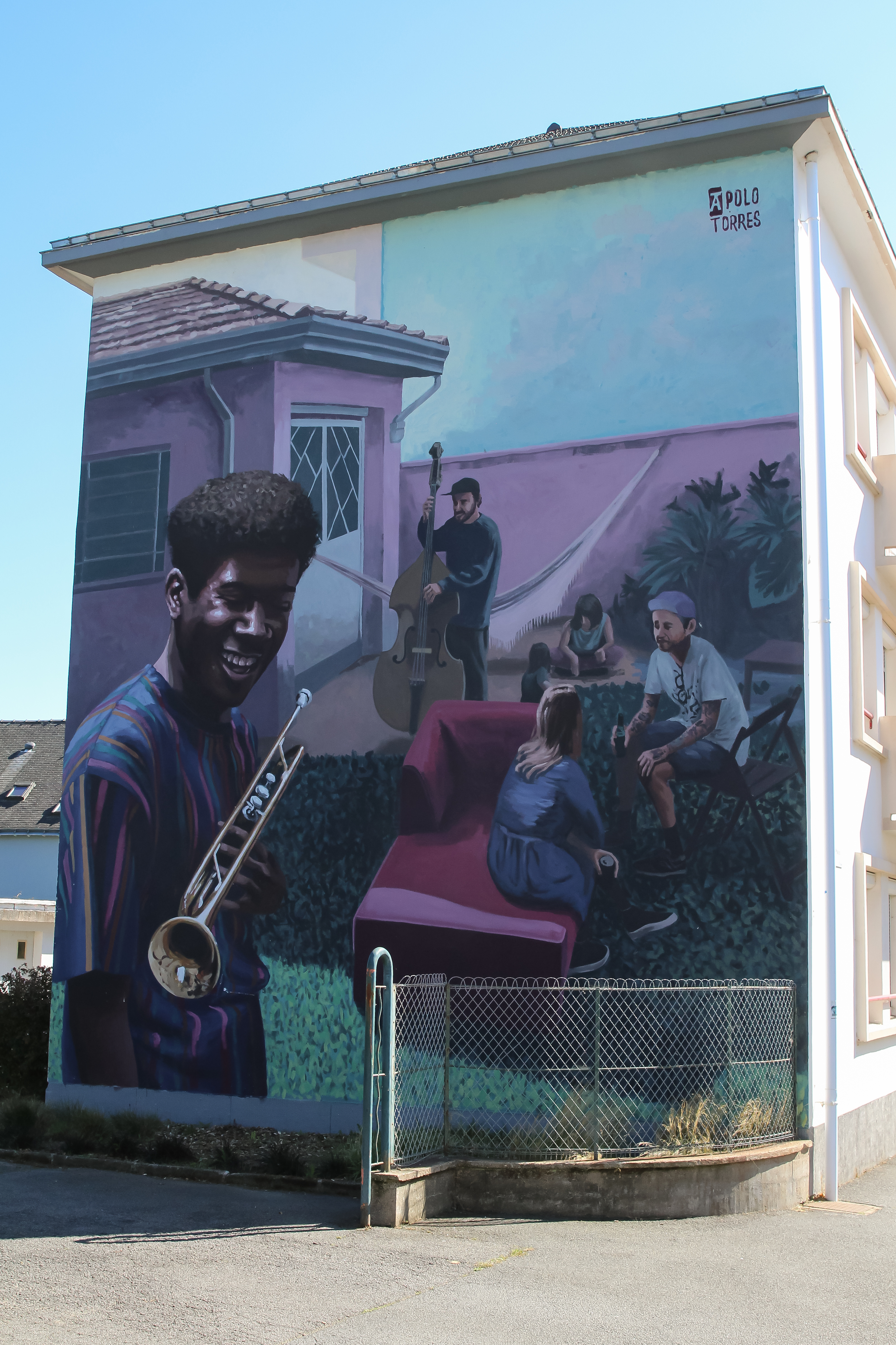 Photo sur toile d'une fresque murale musicale