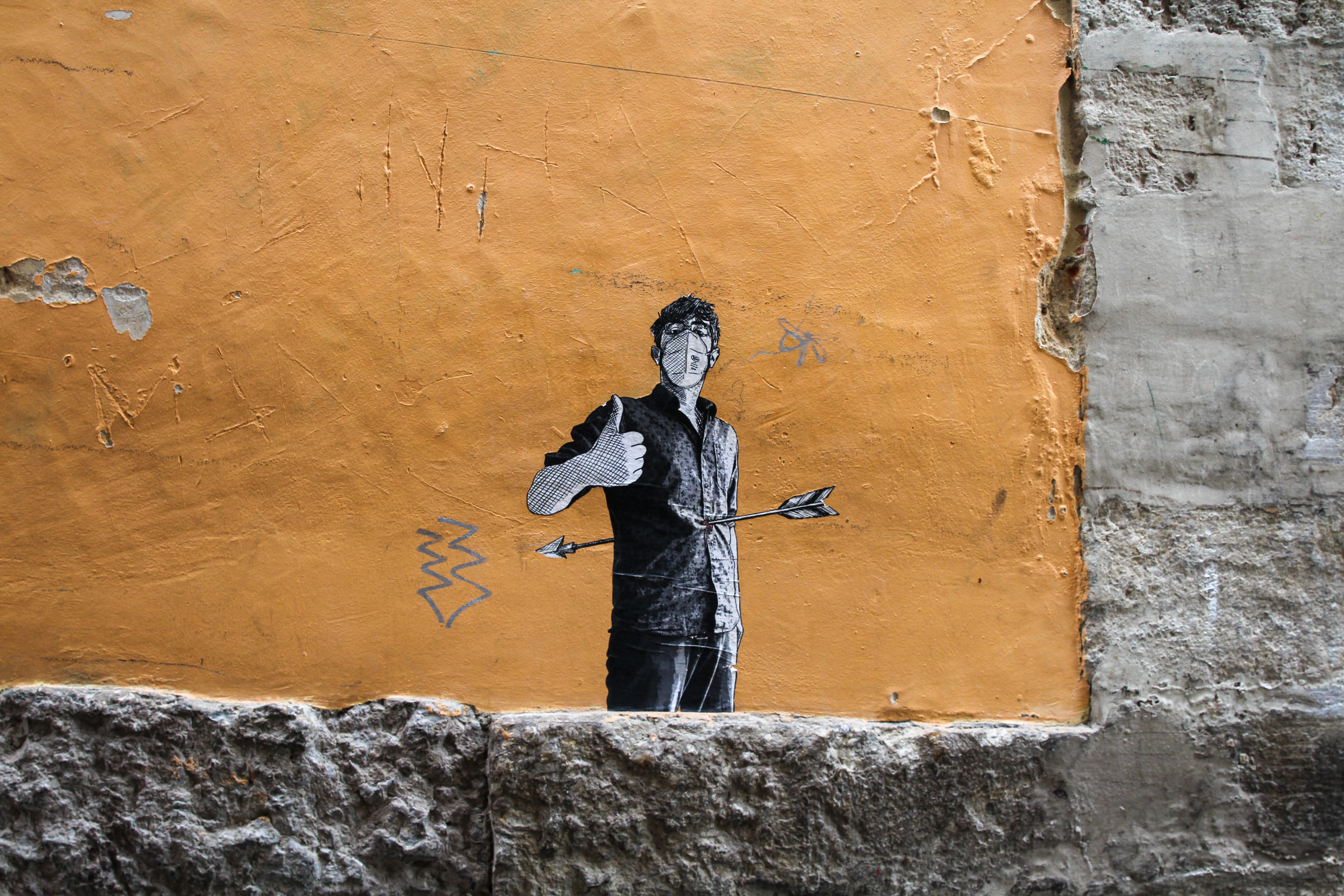 Photo sur toile d'un collage à Lisbonne.