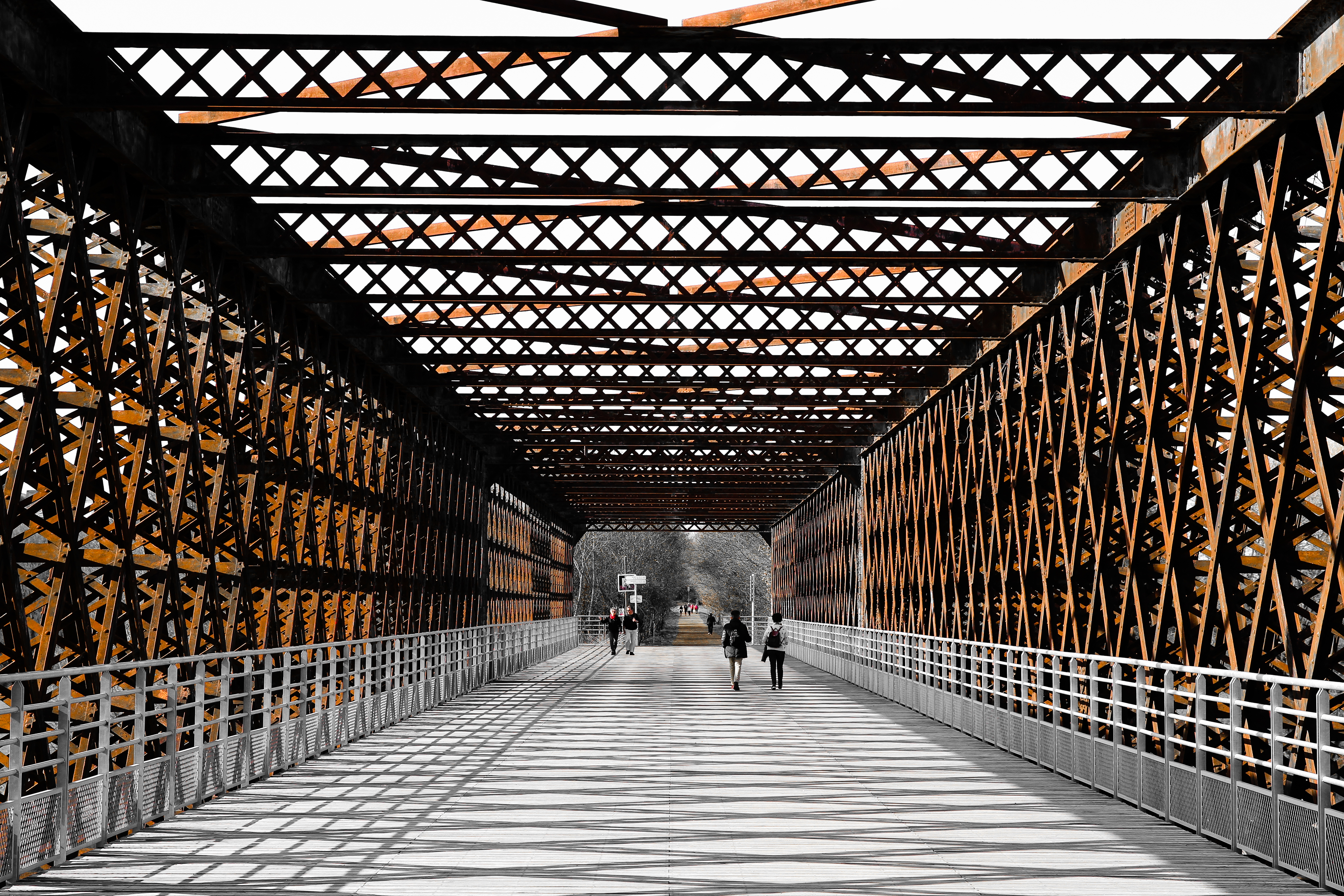 Photo sur toile artistique de Pont Métallique à Angers.