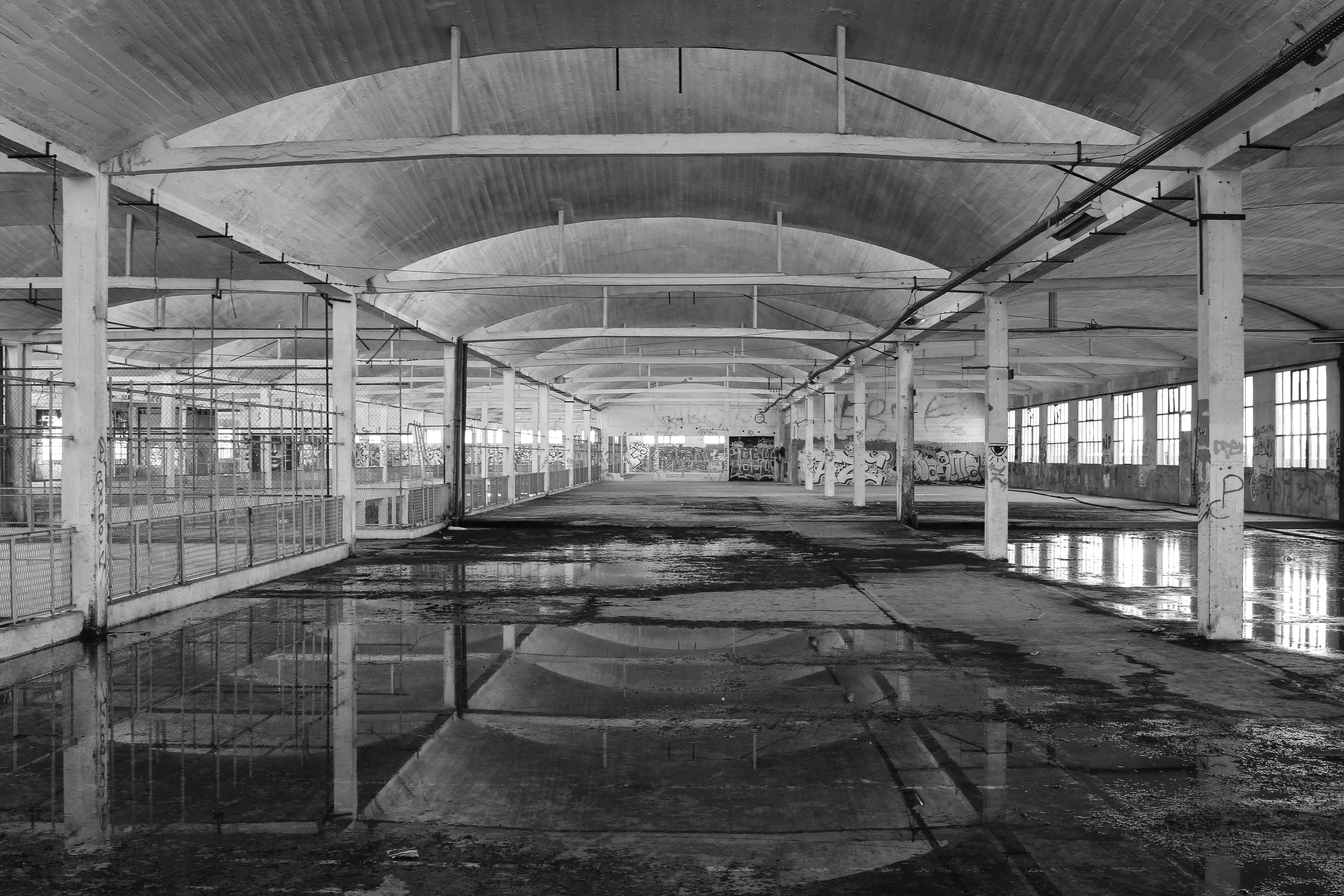 Photo sur toile d'Entrepôt Abandonné