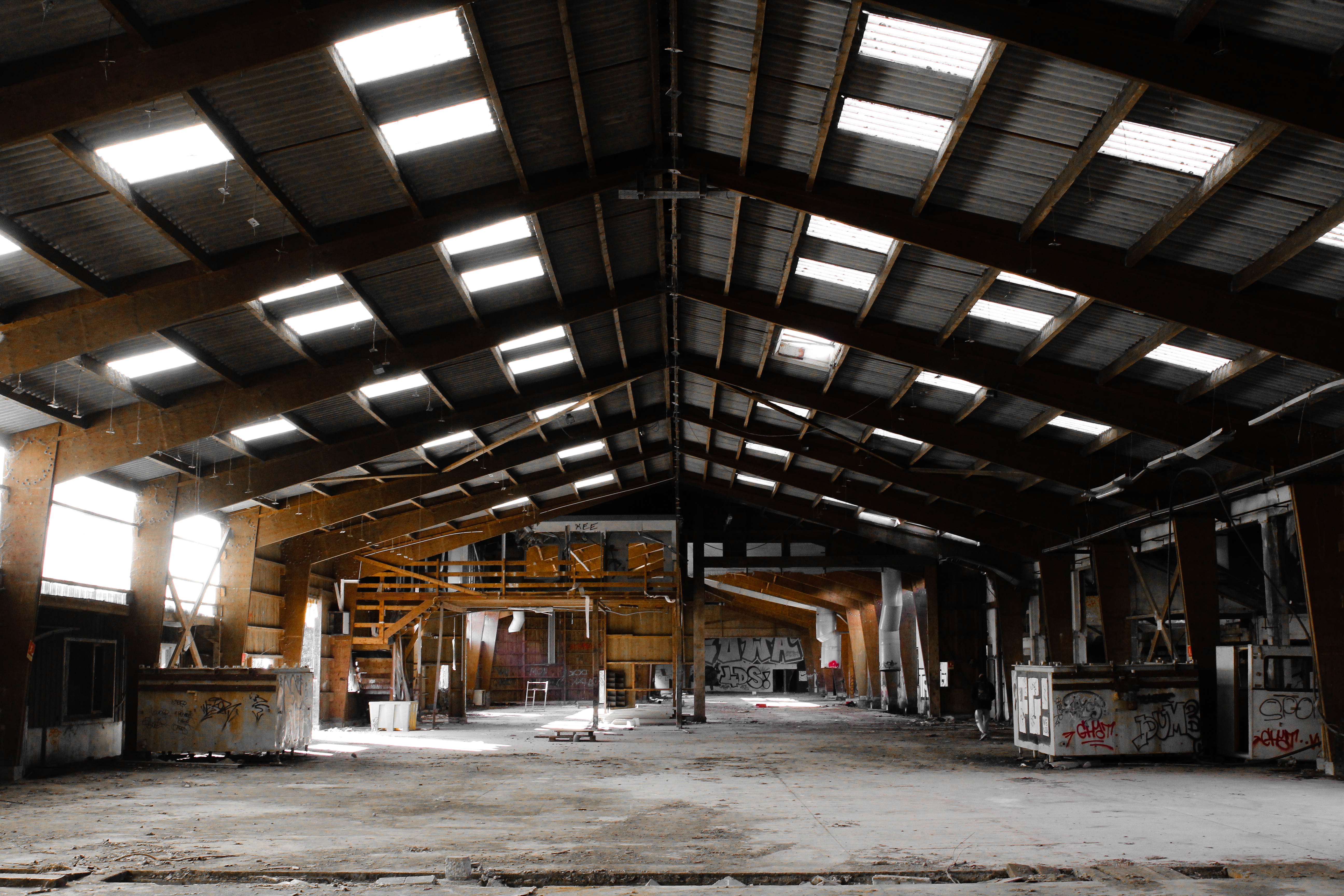 Photo sur toile d'une usine abandonnée.
