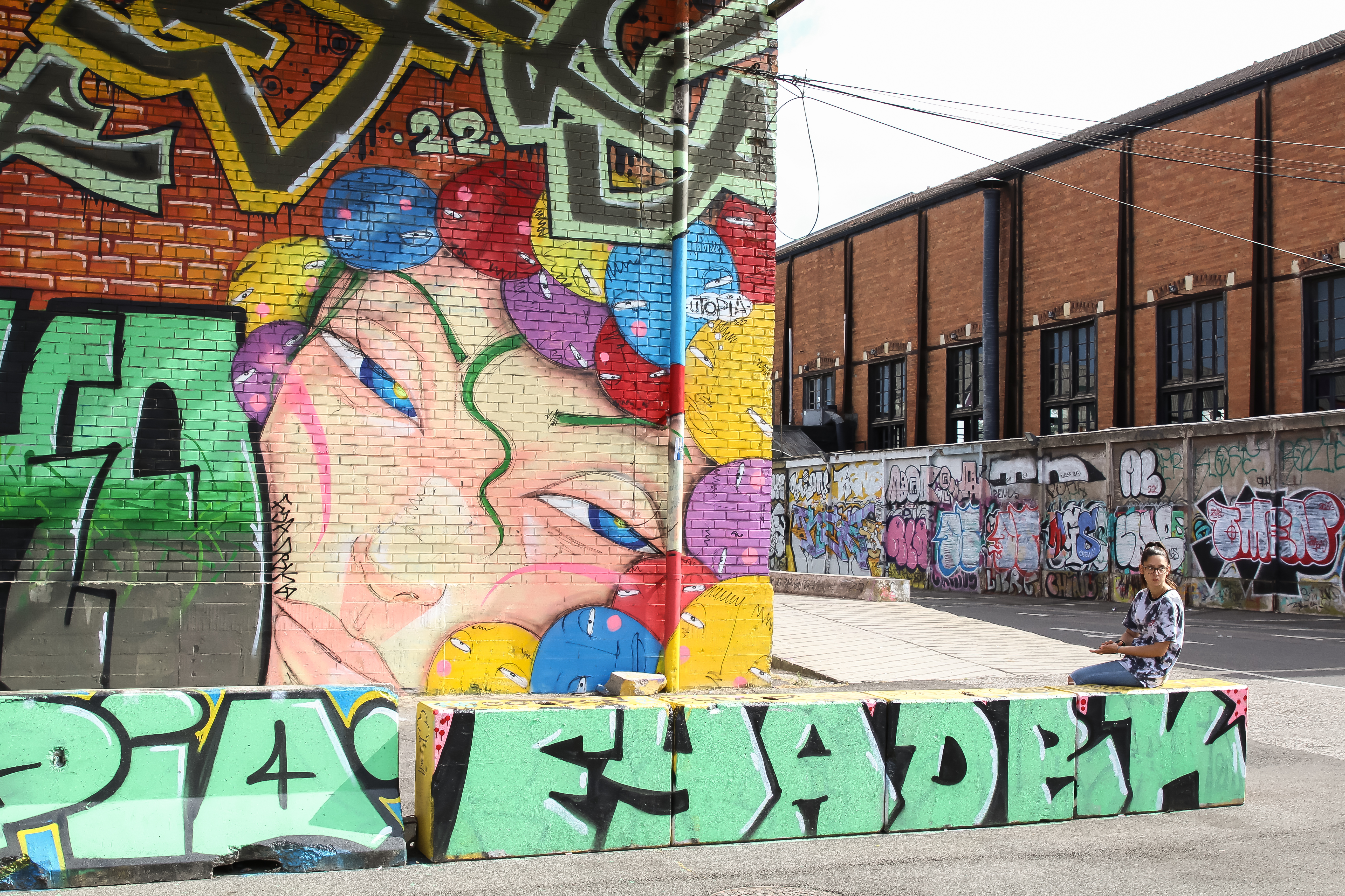 Photo sur toile de graffiti urbain à Lisbonne.