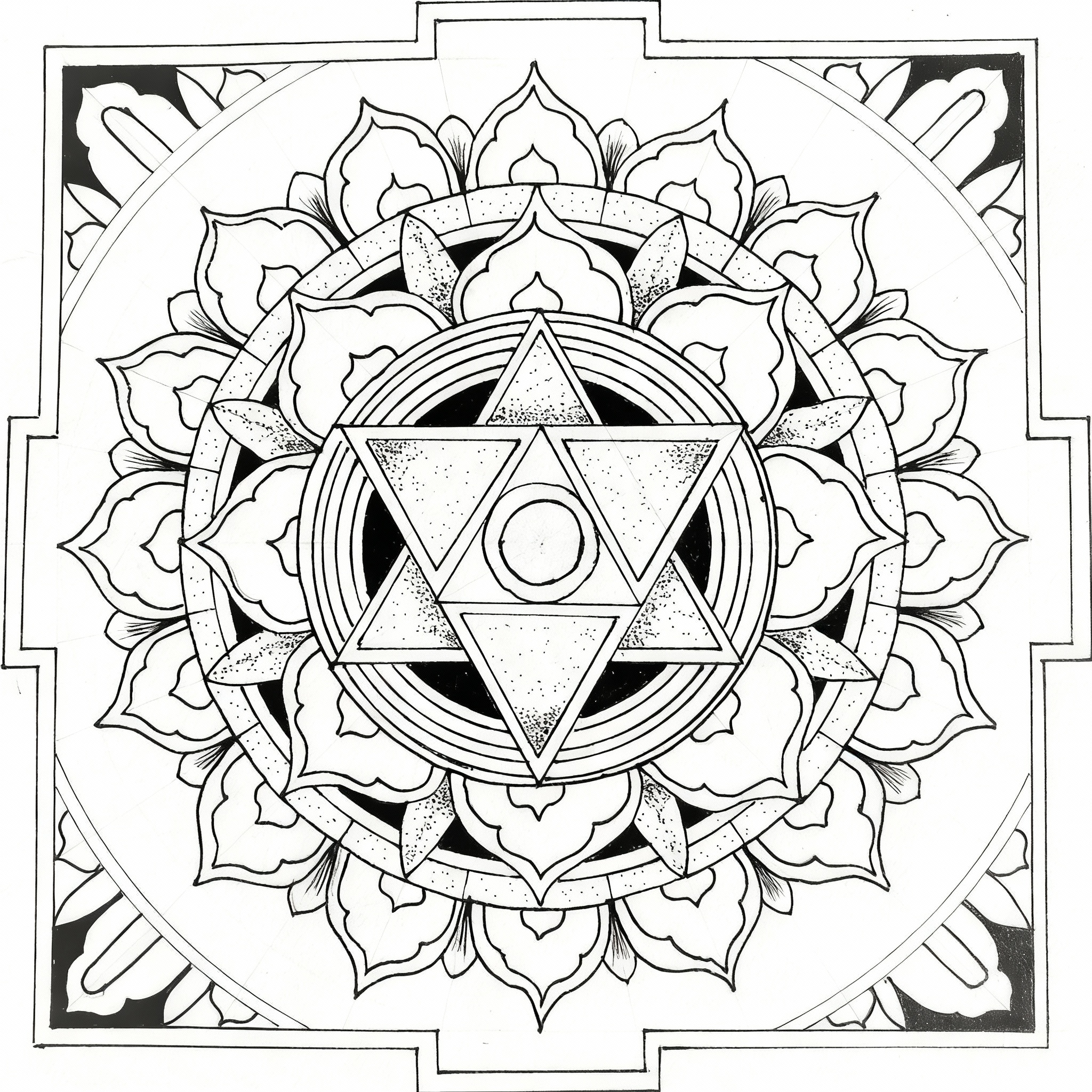 Sacred Sri Yantra Mandala