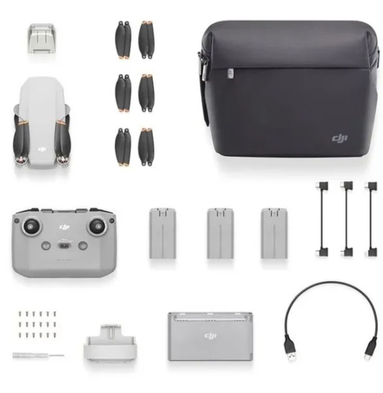 DJI Mini 4K Combo Fly More Sem Tela