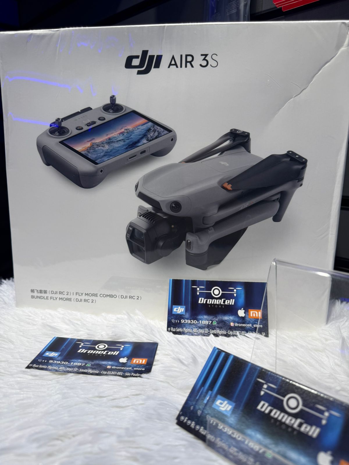 DJI Air 3S Combo Fly More Com Tela