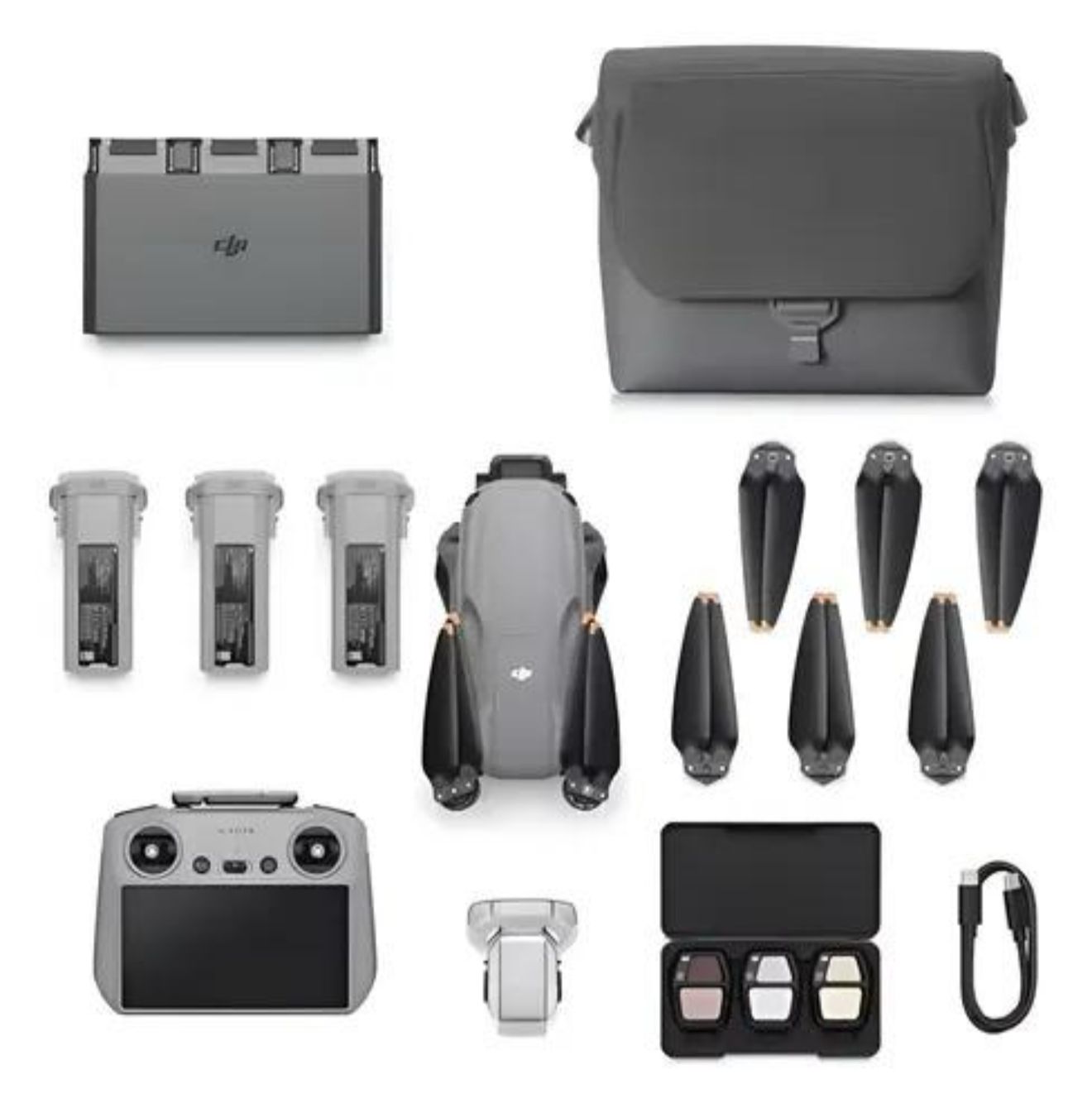 DJI Air 3S Combo Fly More Com Tela