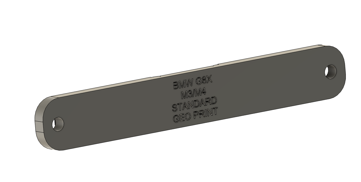 BMW G8X M3 / M4 Standard Grill 2021-Current - OEM Plinth Delete Kit (FRONT)