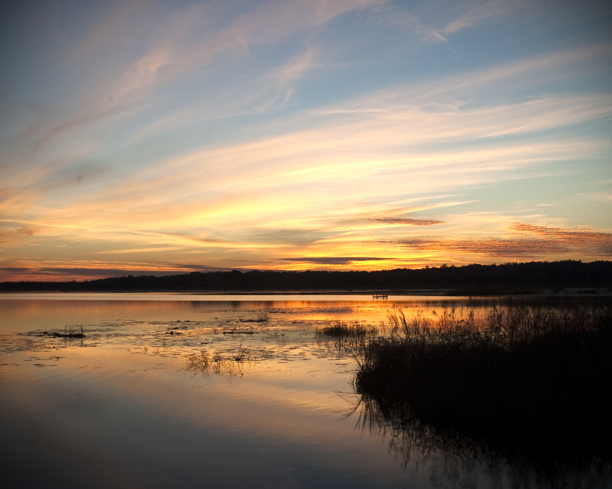 Sunrise Lake Canvas Print