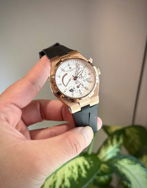 Đồng hồ Vacheron Constantin Rep 1:1 Overseas Dual Time 47450, mặt trắng, size 42mm