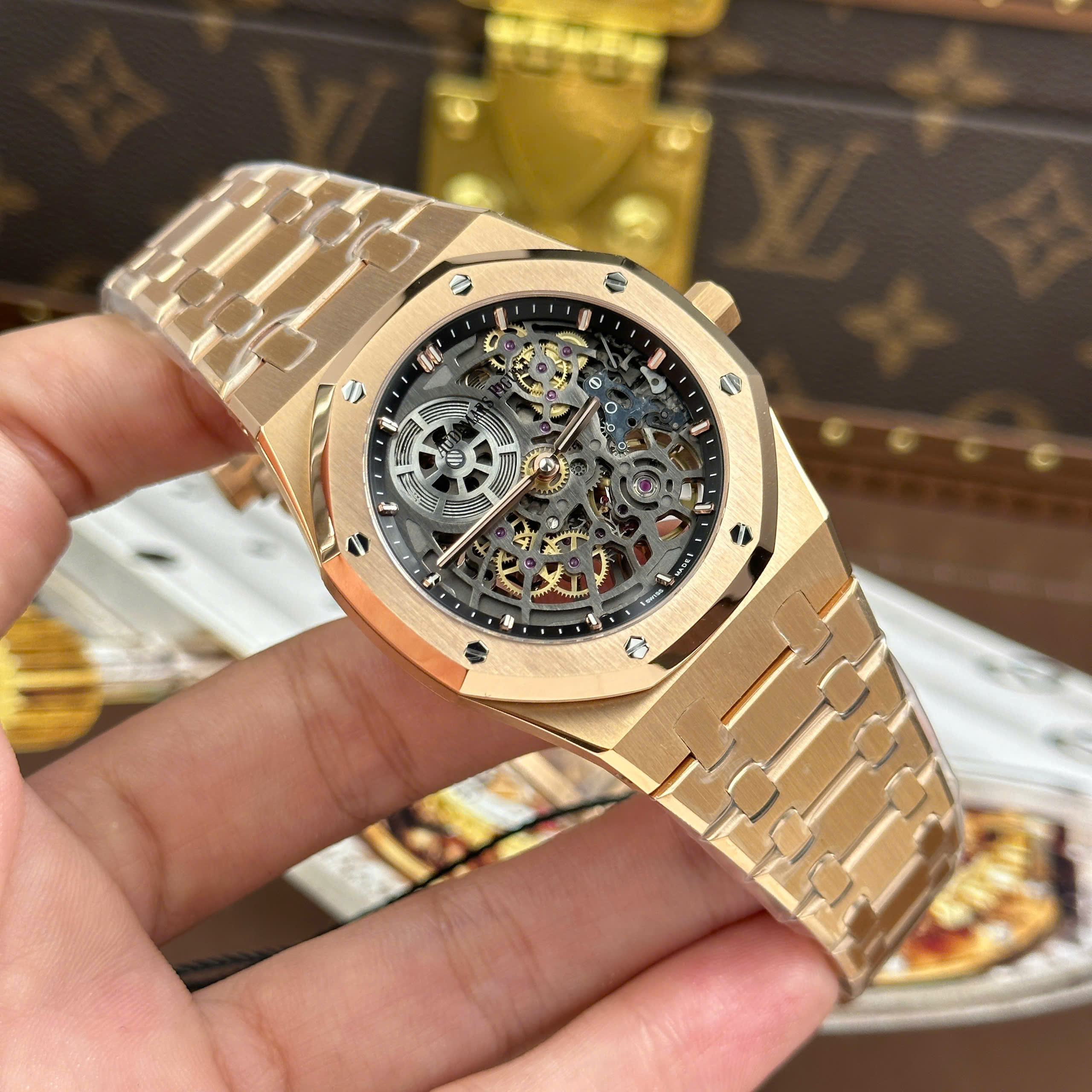 Đồng hồ nam Audemars Piguet Royal Oak Jumbo Extra-thin Openworked 16204 • Size 39mm