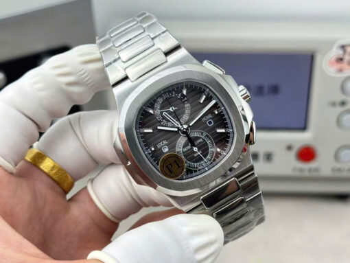 Đồng hồ Patek Philippe Nautilus 5990 Replica 1:1, mặt xám, size 40.5mm
