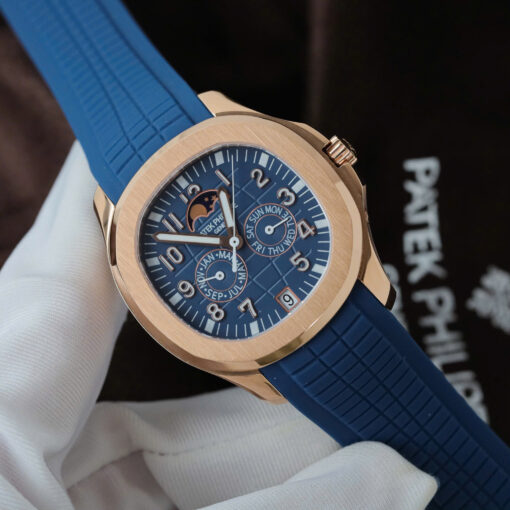 Đồng hồ Patek Philippe Aquanaut 5261R, mặt xanh dương máy cơ Thụy Sỹ, Size 40mm