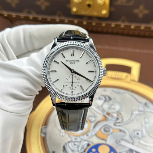 Đồng hồ Patek Philippe Rep 1:1 Calatrava 6119 mặt trắng bộ máy cơ Thuỵ Sỹ 39mm