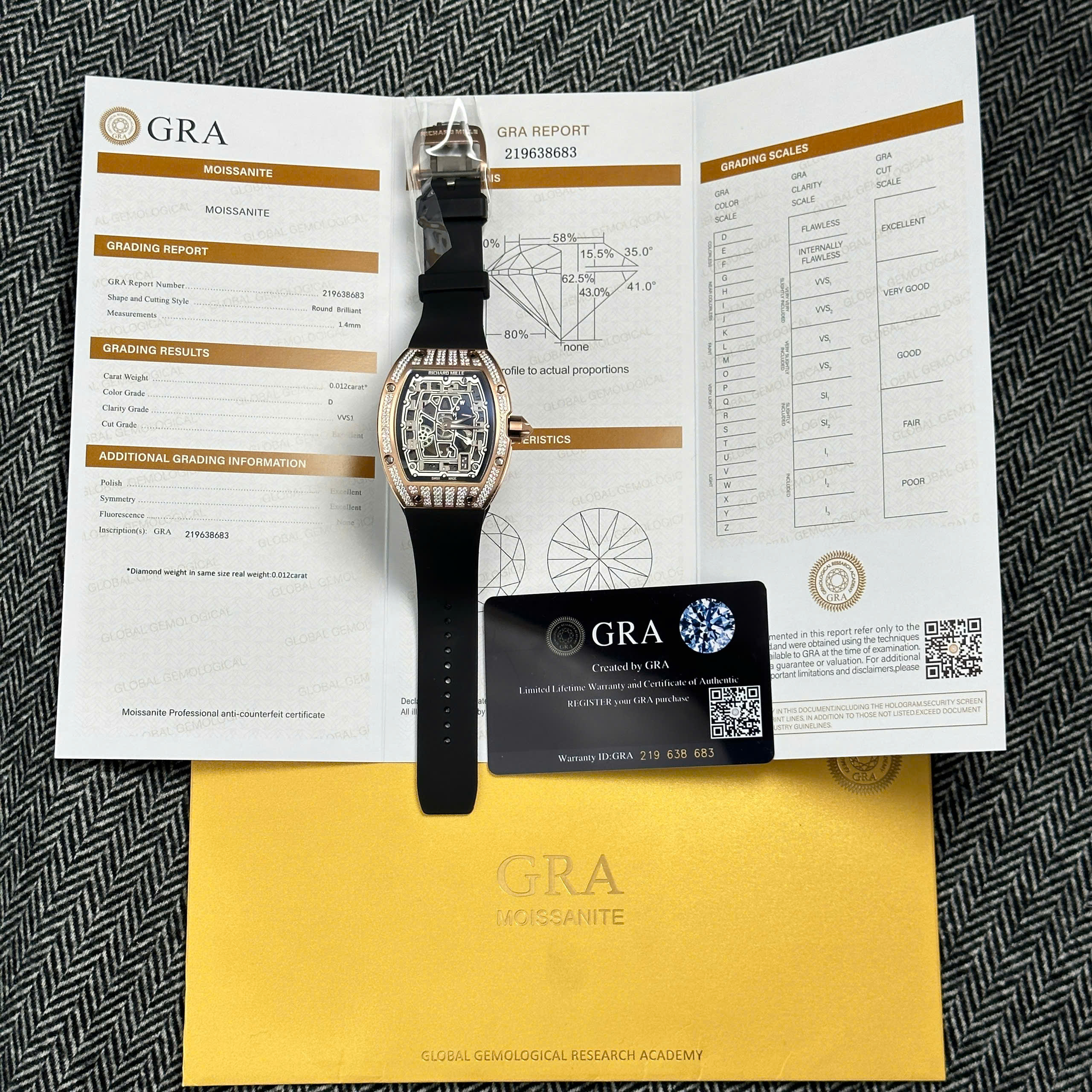 Đồng hồ Richard Mille RM67-01 Full Moissanite • Size 38.7mm x 47.5mm