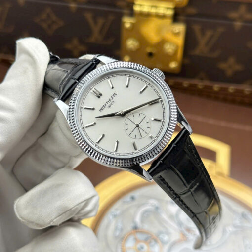 Đồng hồ Patek Philippe Rep 1:1 Calatrava 6119 mặt trắng bộ máy cơ Thuỵ Sỹ 39mm