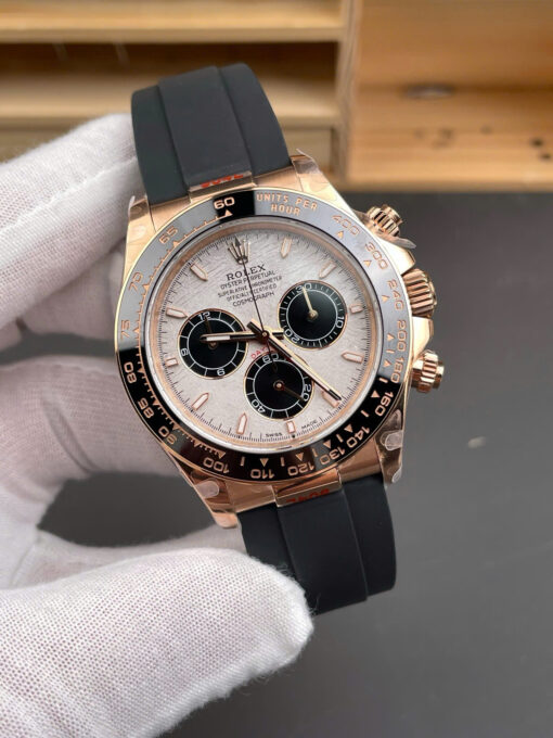 Đồng hồ Rolex Daytona 126515 Replica 1:1, mặt thiên thạch dây đeo Oysterflex, Size 40mm