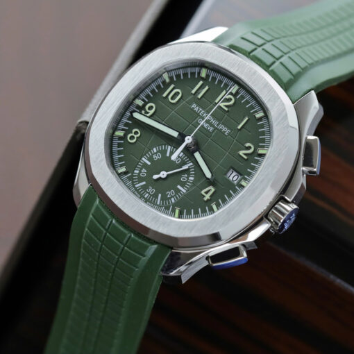 Đồng hồ Patek Philippe Aquanaut 5968G Replica 1:1, màu xanh kak, size 42mm
