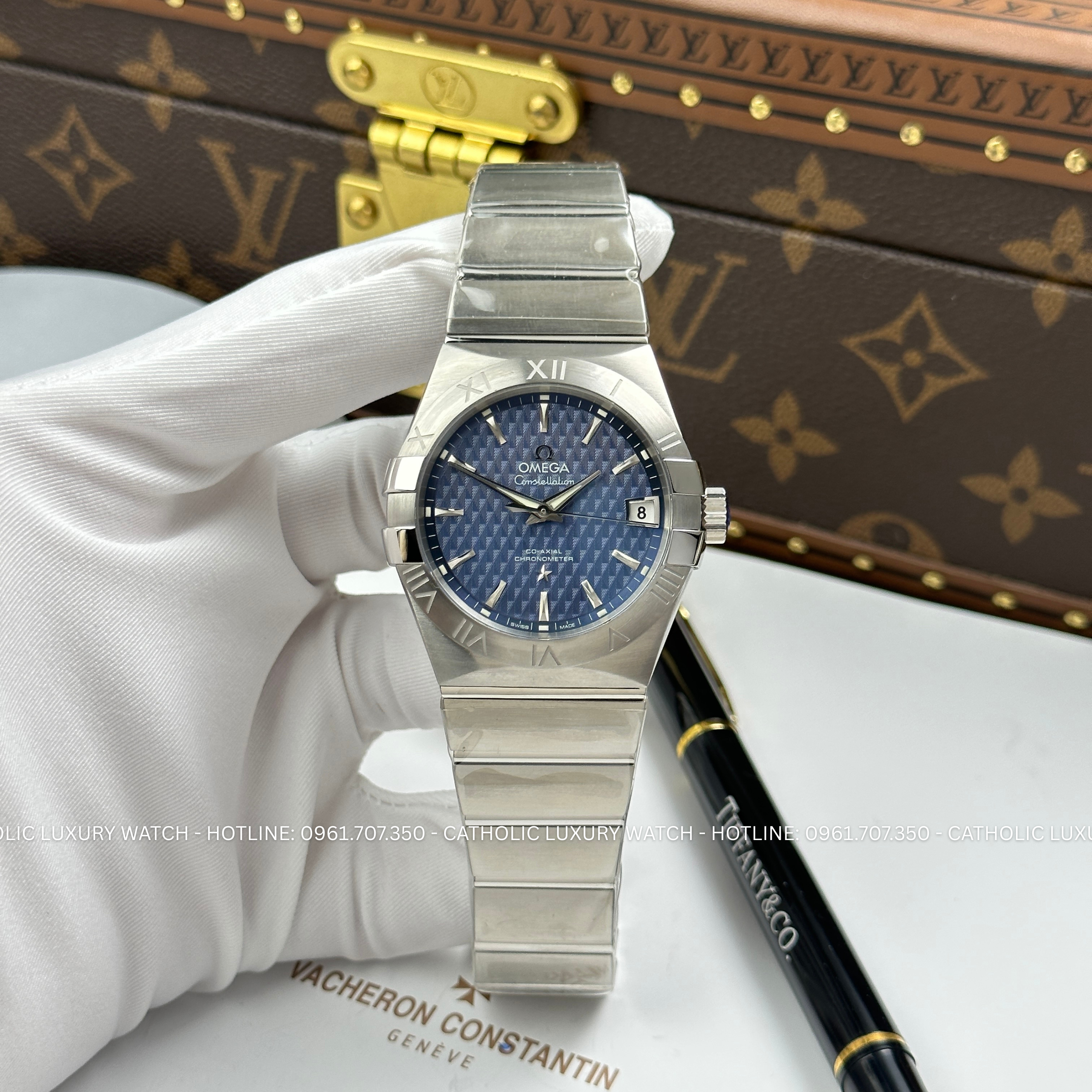 Đồng hồ nam Omega Constellation Co-Axial, Size 38mm