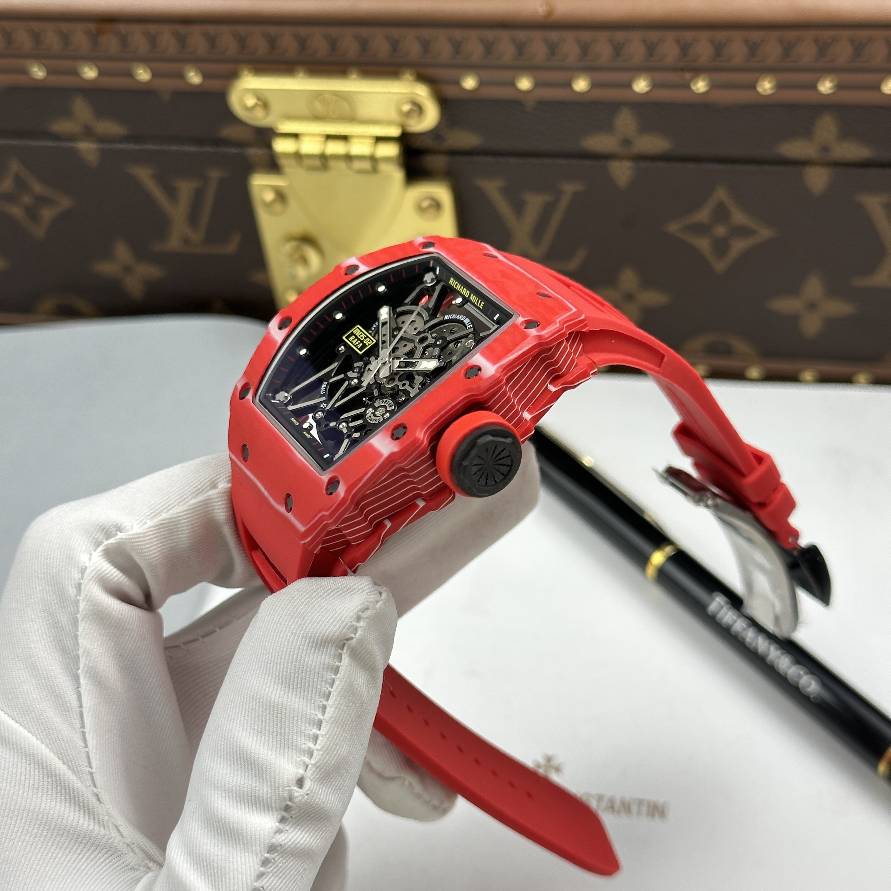 Đồng hồ Richard Mille RM35-02 Rafael Nadal Red Quartz TPT • Size 44.5mm x 49.94mm