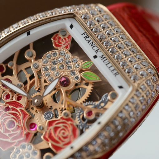 Đồng hồ Franck Muller V32, màu đỏ, Size 36mm