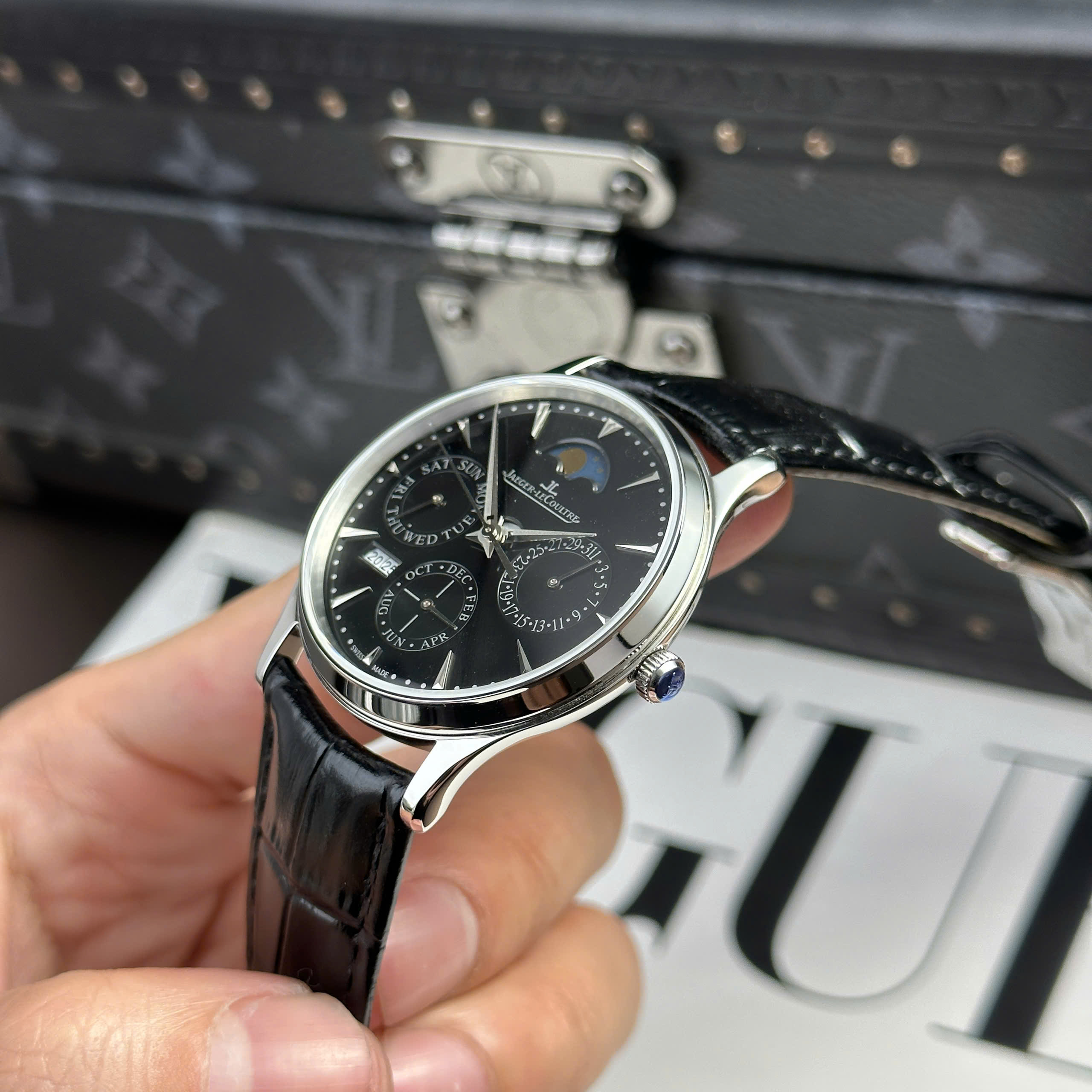 Đồng hồ Jaeger LeCoultre Master Ultrathin Perpetual Calendar • Size 39mm, Black