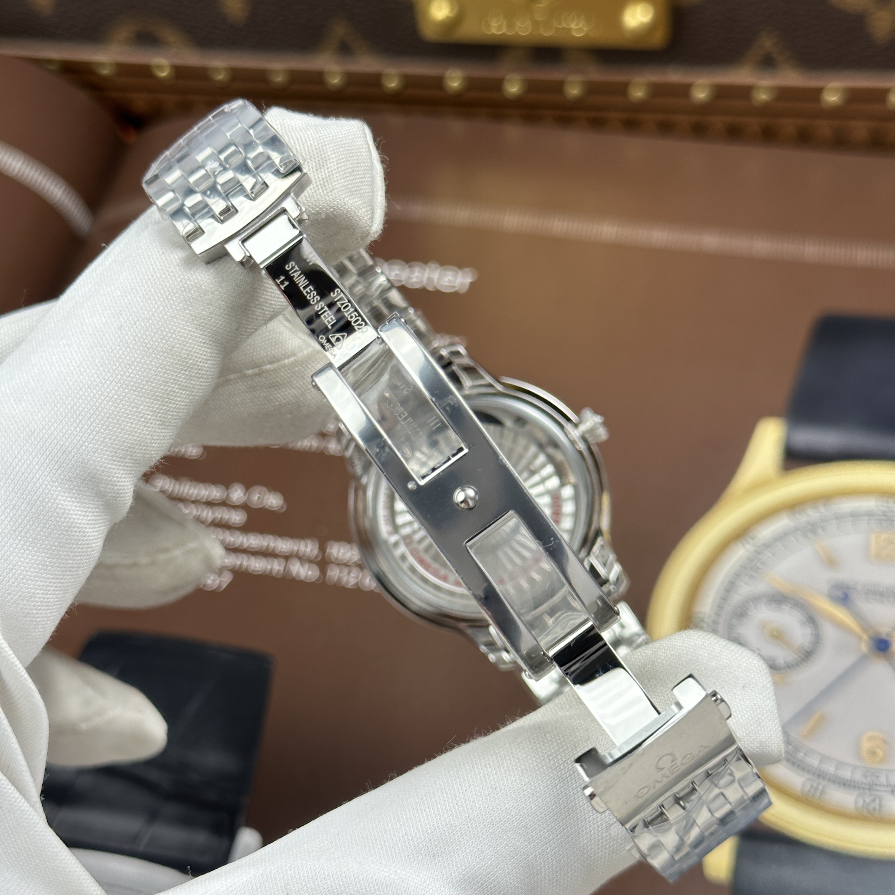 Đồng hồ Omega De Ville Prestige, size 34mm. Hồng