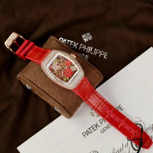 Đồng hồ Franck Muller V32, màu đỏ, Size 36mm