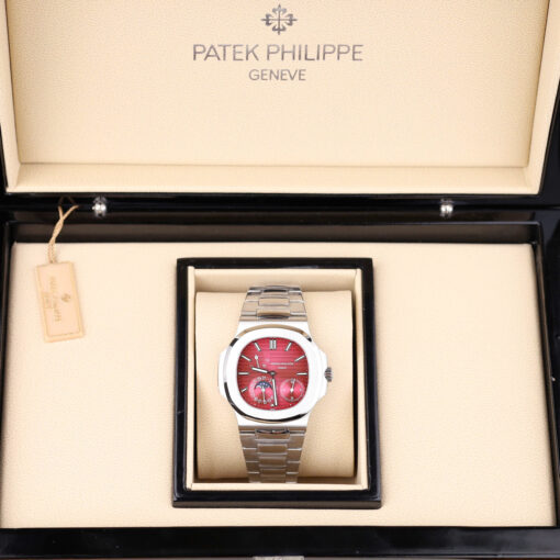 Đồng hồ Patek Philippe Nautilus 5712 Fake 1:1 mặt số màu cherry, size 40mm