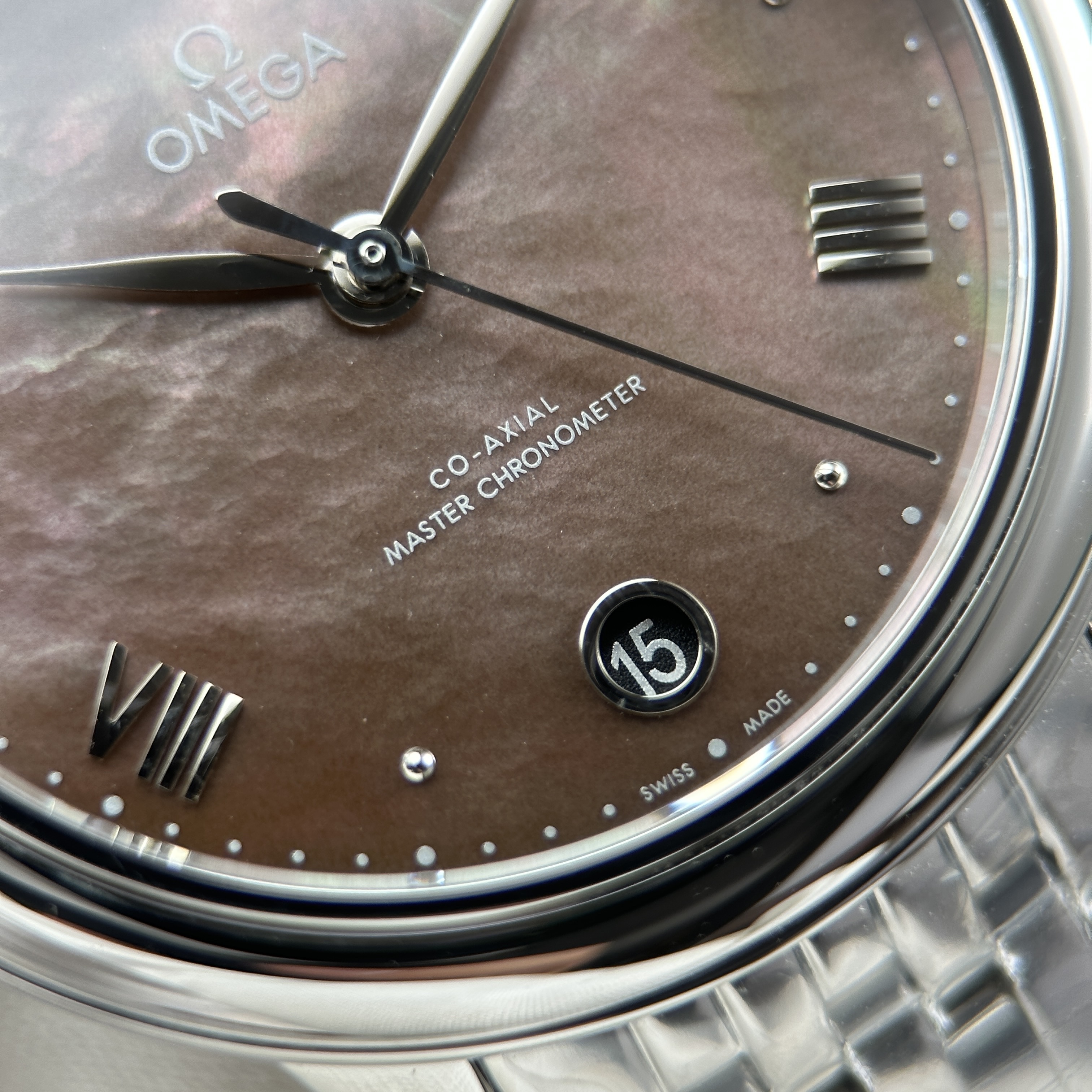 Đồng hồ Omega De Ville Prestige, size 34mm. Nâu