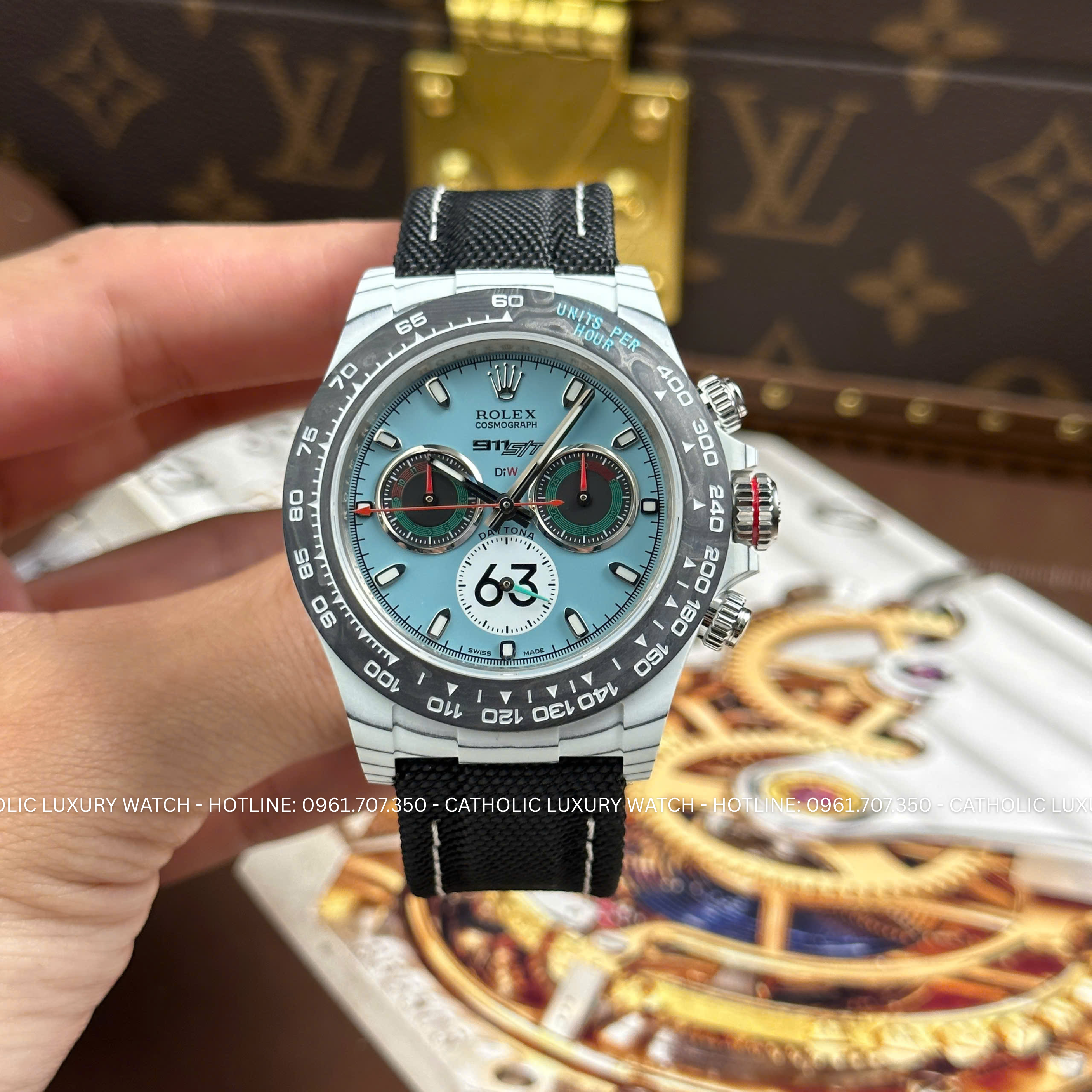 Đồng hồ Rolex Daytona Porsche Diw Replica 1:1, Size 40mm