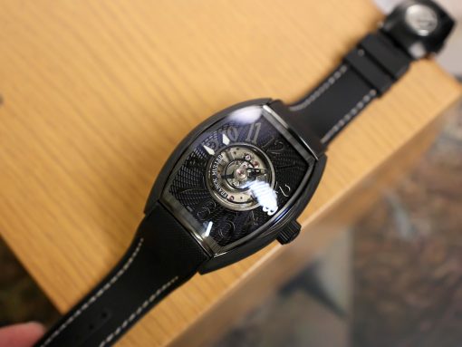 Đồng hồ Franck Muller Grand Central Tourbillon vỏ Carbon 45mm, Carbon - Titanium