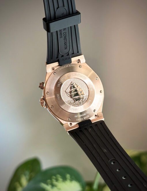 Đồng hồ Vacheron Constantin Rep 1:1 Overseas Dual Time 47450, mặt trắng, size 42mm