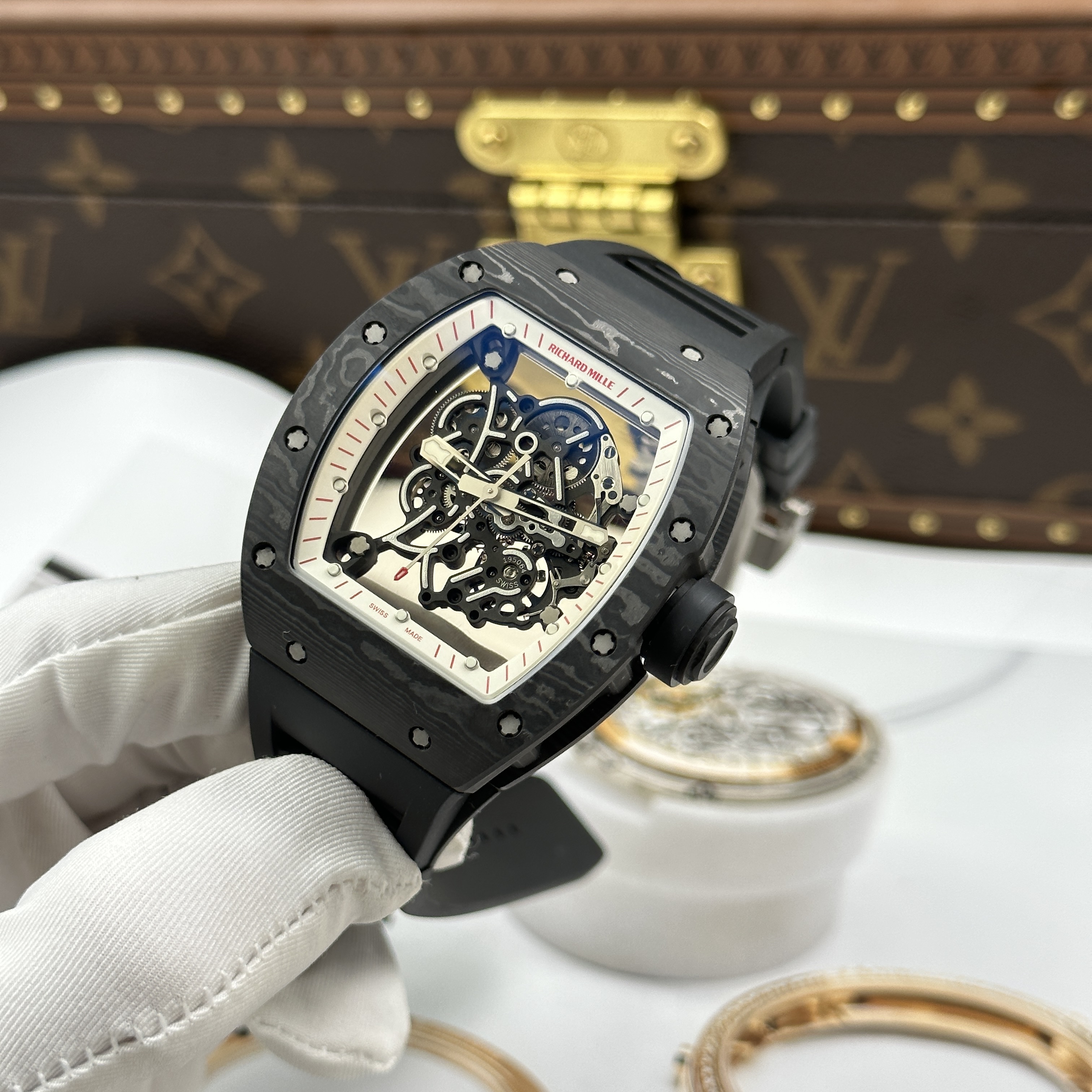 Đồng hồ Richard Mille RM 055 Carbon NTPT, phiên bản sử dụng khung máy RMUL2