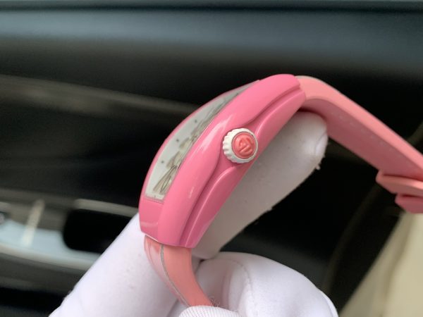 Đồng hồ Franck Muller Vanguard V32 nữ màu hồng, Thụy Sỹ, Size 36mm