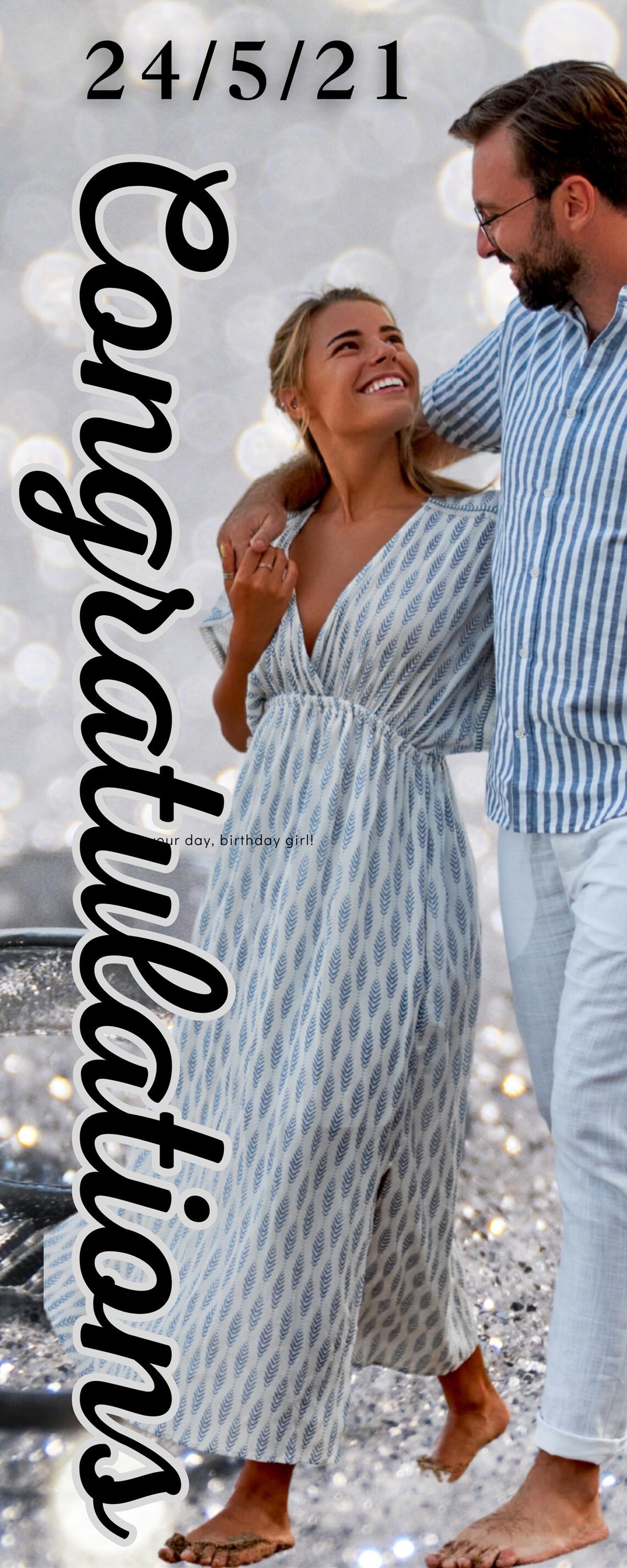 Custom Vertical Event Banner, Photo, Logo, Wedding, Birthday, Corporate