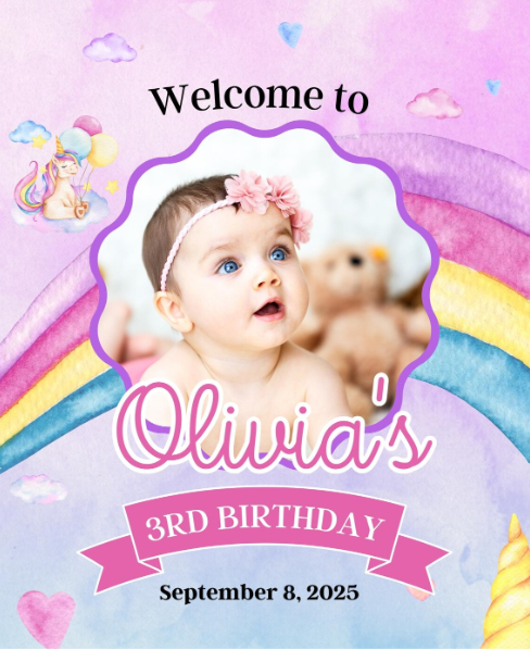 Custom Welcome Foam Board Sign, Wedding, Event Backdrop