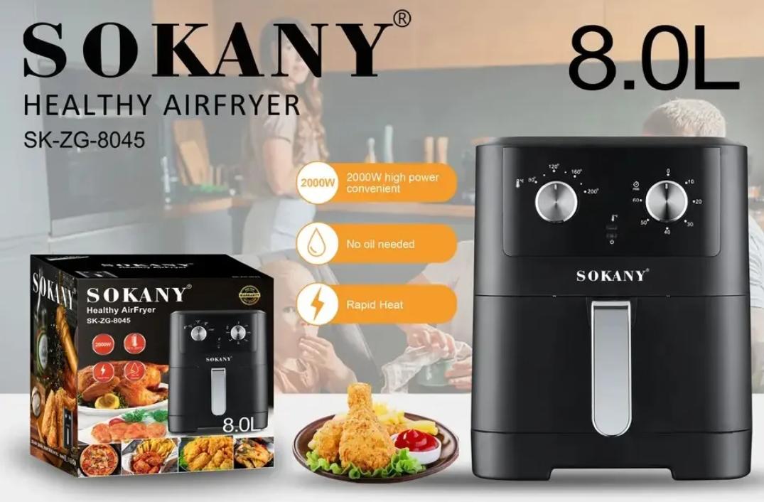 Freidora de Aire Sokany 8.0L
