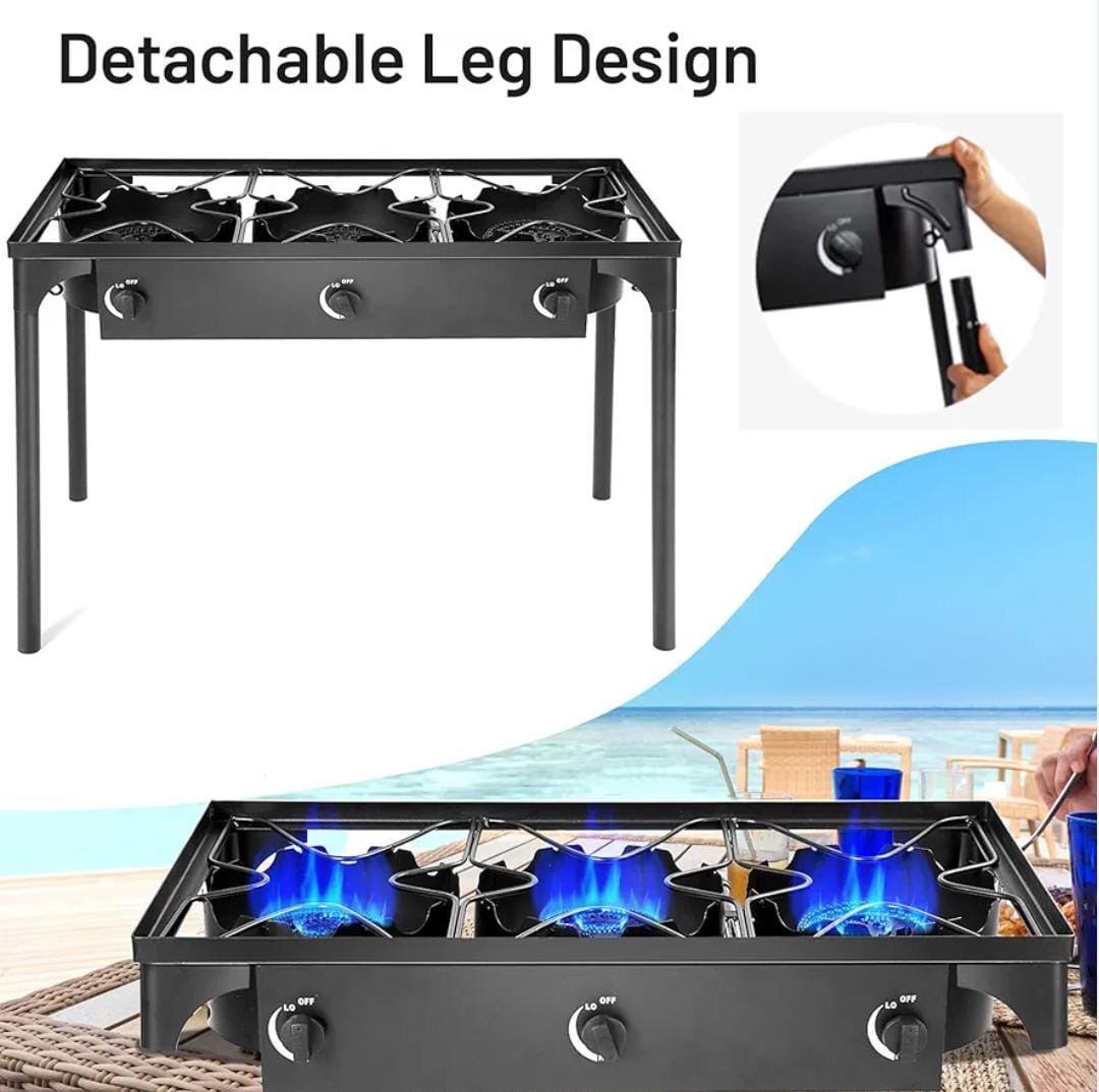 Estufa de Gas de 3 Quemadores