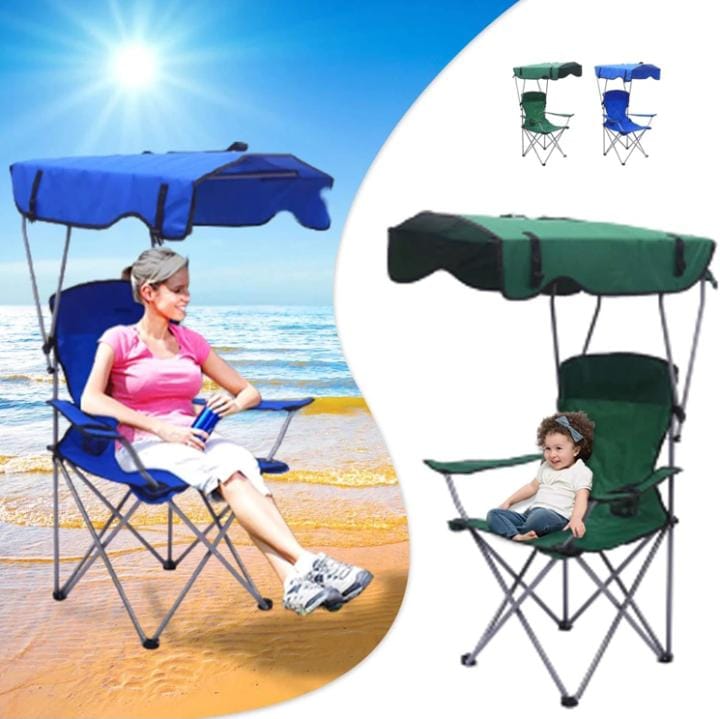 Silla plegable con toldo,silla playera