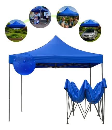 Carpa Plegable Azul 3x3m