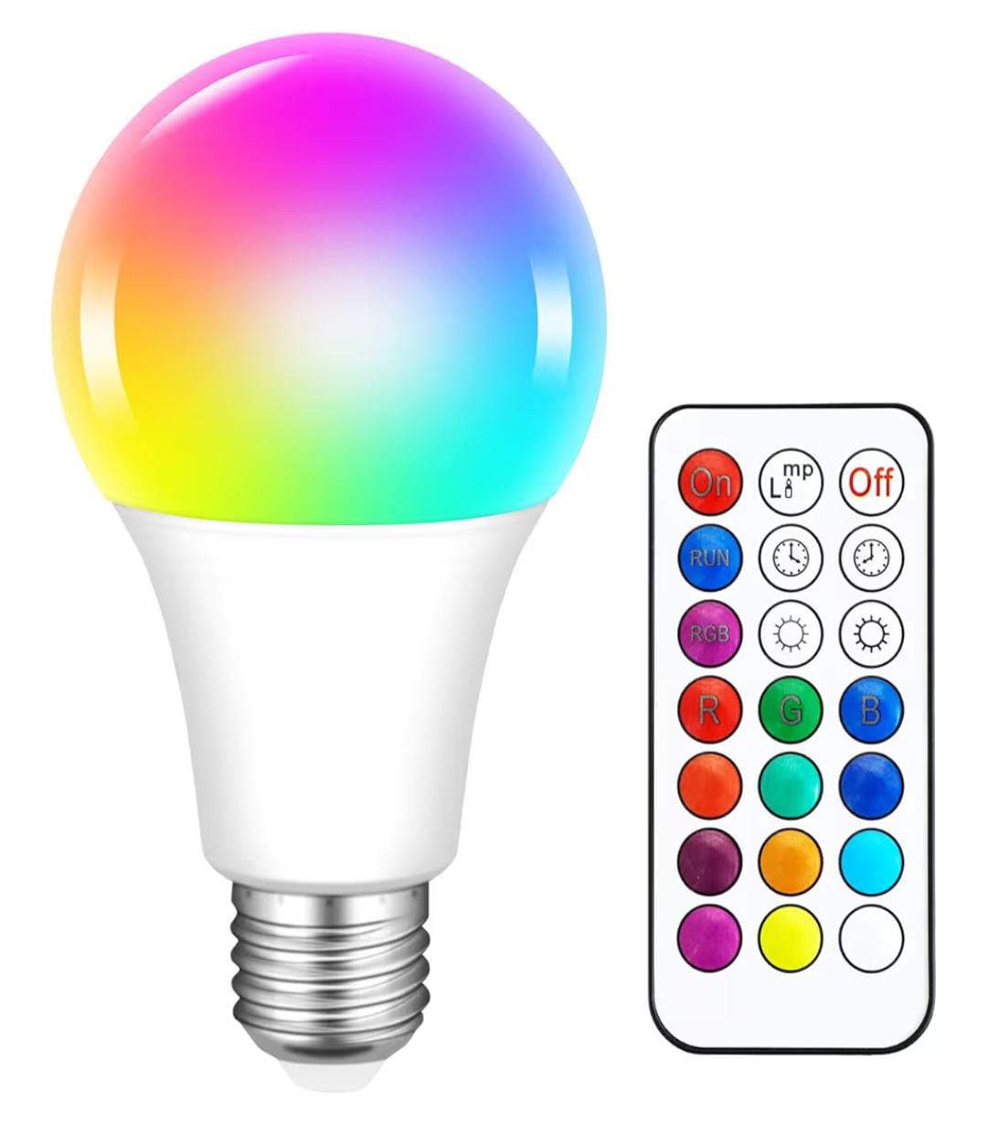 Bombilla LED RGB con control remoto