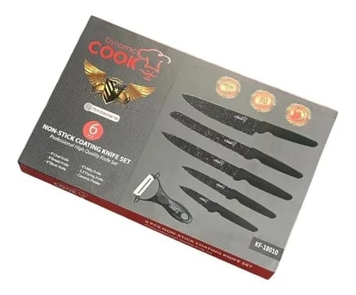 Set de cuchillos de cocina rosa