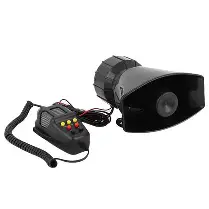 Sirena electrónica con micrófono