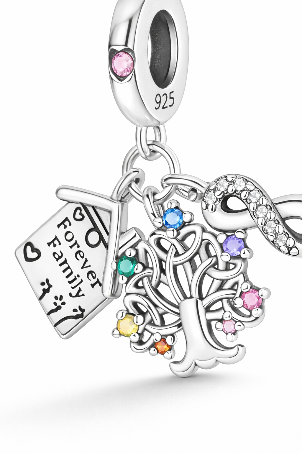 CHARM FOREVER FAMILY – Árbol de la Vida en Plata 925