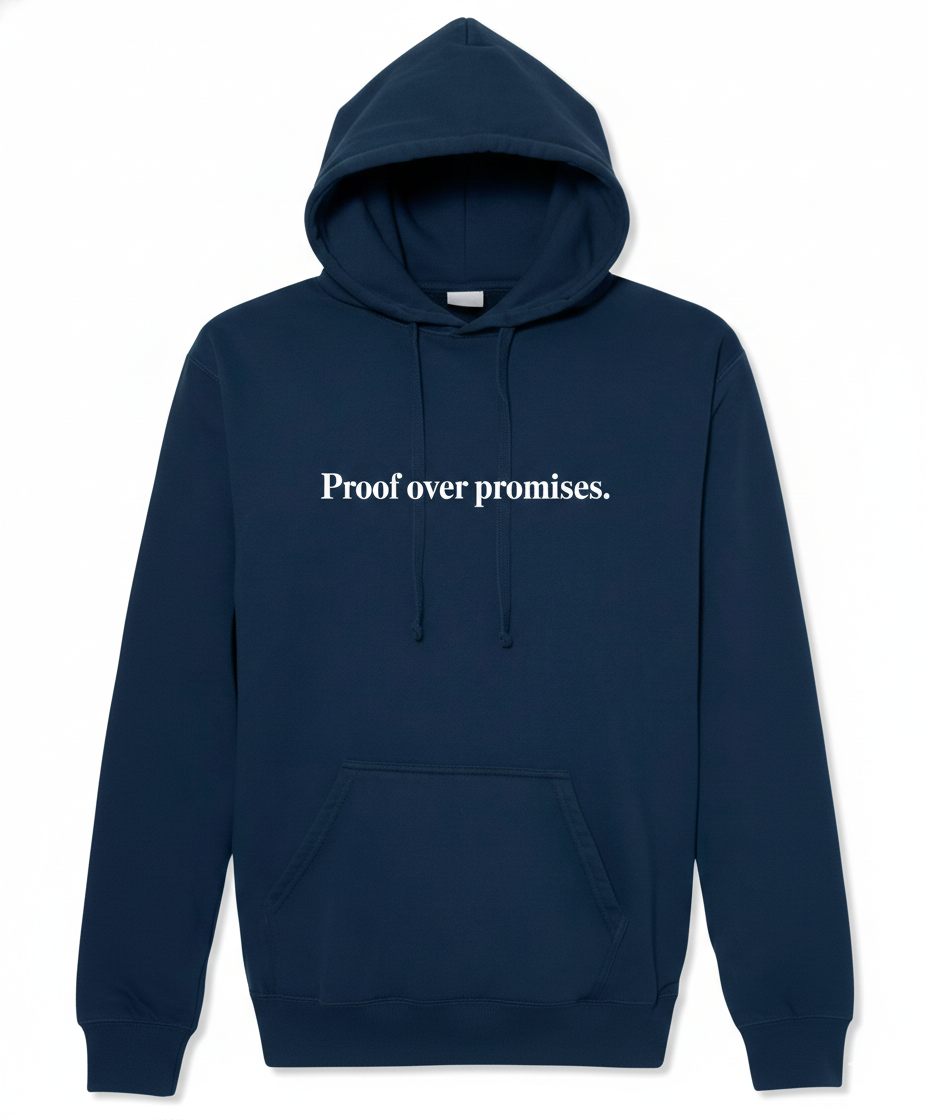 Proof Over Promises Stay In Bed Hoodie